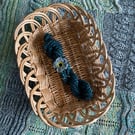 Hand spun art yarn - wool, silk and mohair
