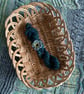 Hand spun art yarn - wool and silk