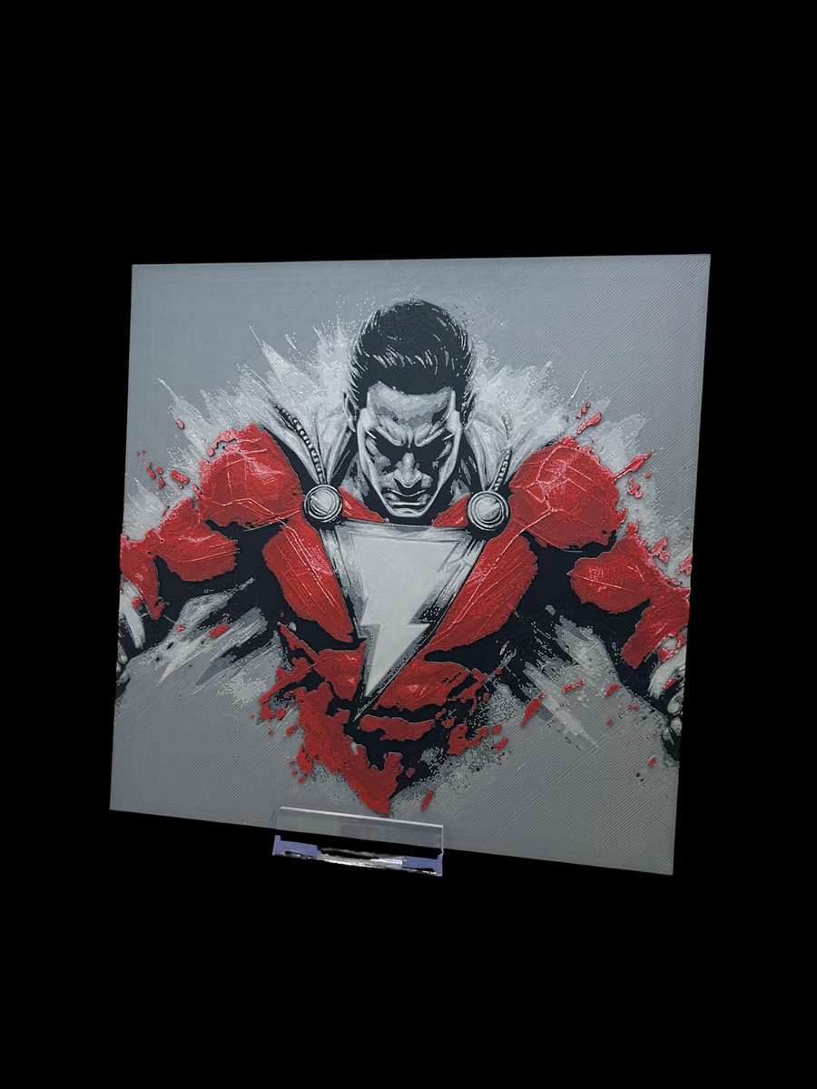 Shazam 3D Printed Fan, Wall Art