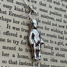 Frozen Charlotte silver pendant charm