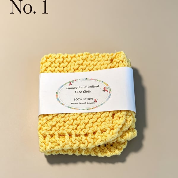 Knitted Face Cloth