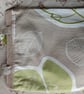 Handmade tote bag  leaf design( ikea fabric)