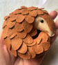 Make Your Own felt Pangolin decoration Kit. Sewing pattern