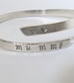 Mummy and Heart Bangle, recycled sterling silver - Image 4