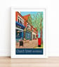 Weybridge Church Street travel poster print by Susie West - Image 2