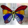Rainbow Butterfly Suncatcher Stained Glass 048
