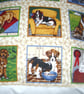 Dogs in squares cushion, - Image 4