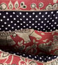 Indira Elephant zippered tote bag, Handmade in the UK - Image 2