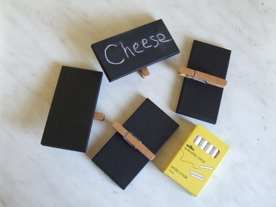 WOODEN CHALKBOARDS ON PEGS FOR FLORIST, MARKET STALL, CAR BOOT, WEDDING