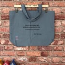 Chicken Lover Tote Bag with Musical Pun