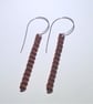 Corrugated Copper Dangle Earrings (ERCUDGCG2) - UK Free Post - Image 4