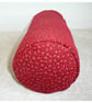 Bolster Cushion Cover 16"x6" Round Cylinder Red Chenille 6x16 - Image 4