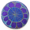 Stitched Silk Pocket Mirror 