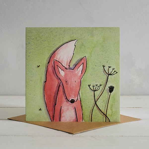 Fred Fox Greetings Card