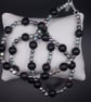 Agate and haematite long line necklace - Image 1
