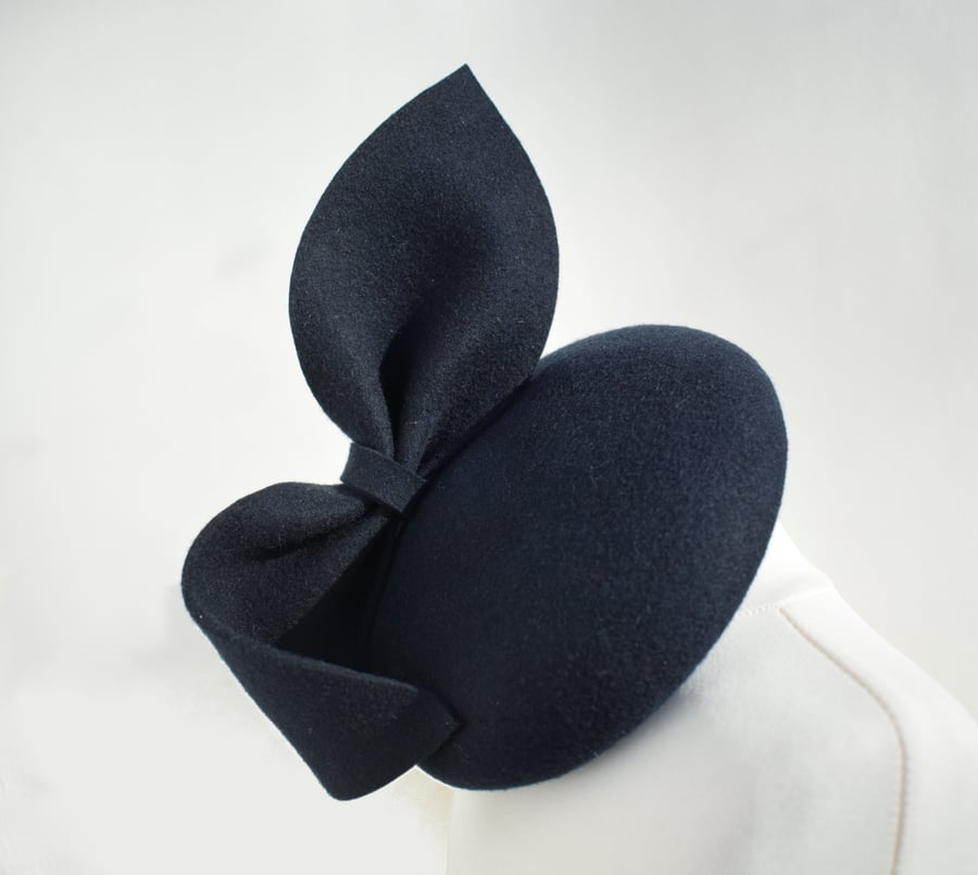 MARIE  Navy Occasion Hat - Womens Wedding Hat - Races Hat