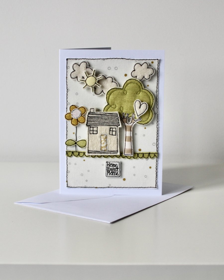 'Home Sweet Home' - Handmade Blank Card