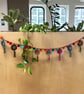 Bauble and Bell Bunting, crochet in jewel colours - Image 5