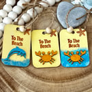Gift tags or wooden hanging decorations - ‘Seaside themed’