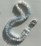 Winter Frost Hand Knotted Beaded Gemstone Necklace - Image 3