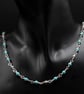 Turquoise Howlite and silver handmade link necklace. - Image 1
