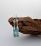 Sterling Silver, Larimar and Aquamarine Earrings - Image 6