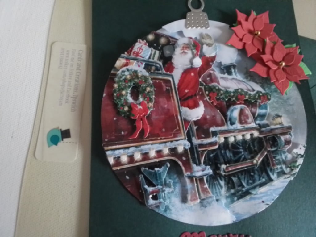Christmas card. Christmas bauble. Ref 458