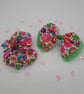 Flower power clip on hair bow and scrunchie set.   - Image 8