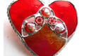 Stained Glass Suncatchers Hearts Love