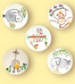 5 Jungle Safari animal themed embroidered wall art for children's rooms, gifts - Image 8