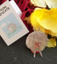 Sheep & knitting needles brooch - Image 4
