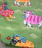 Multi coloured sheep fabric bag - Image 3