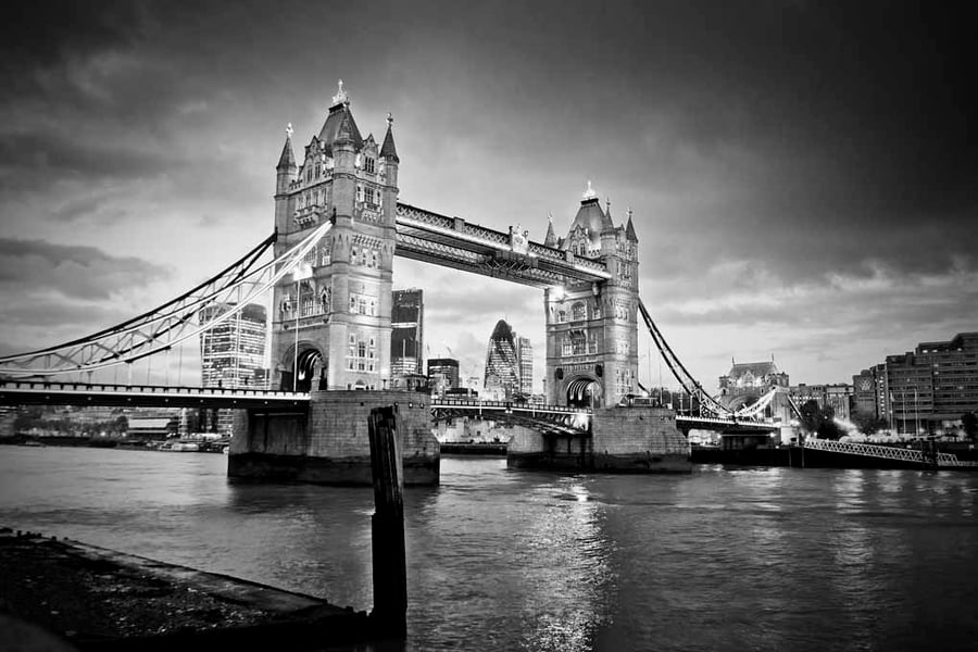 Tower Bridge River Thames London UK 18"x12" Print