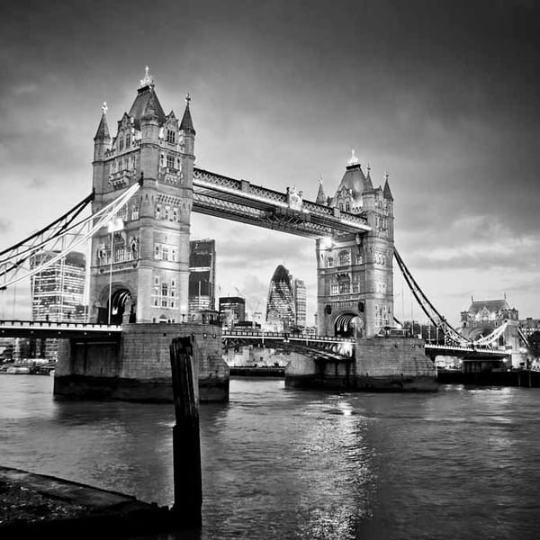 Tower Bridge River Thames London UK 18"x12" Print