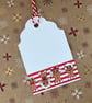 Multipack gingerbread people Christmas gift tags - Image 2