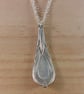 Upcycled Silver Plated Teardrop Spoon Handle Necklace (SPN102508)