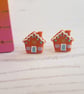 Gingerbread house Modern earrings - Image 7