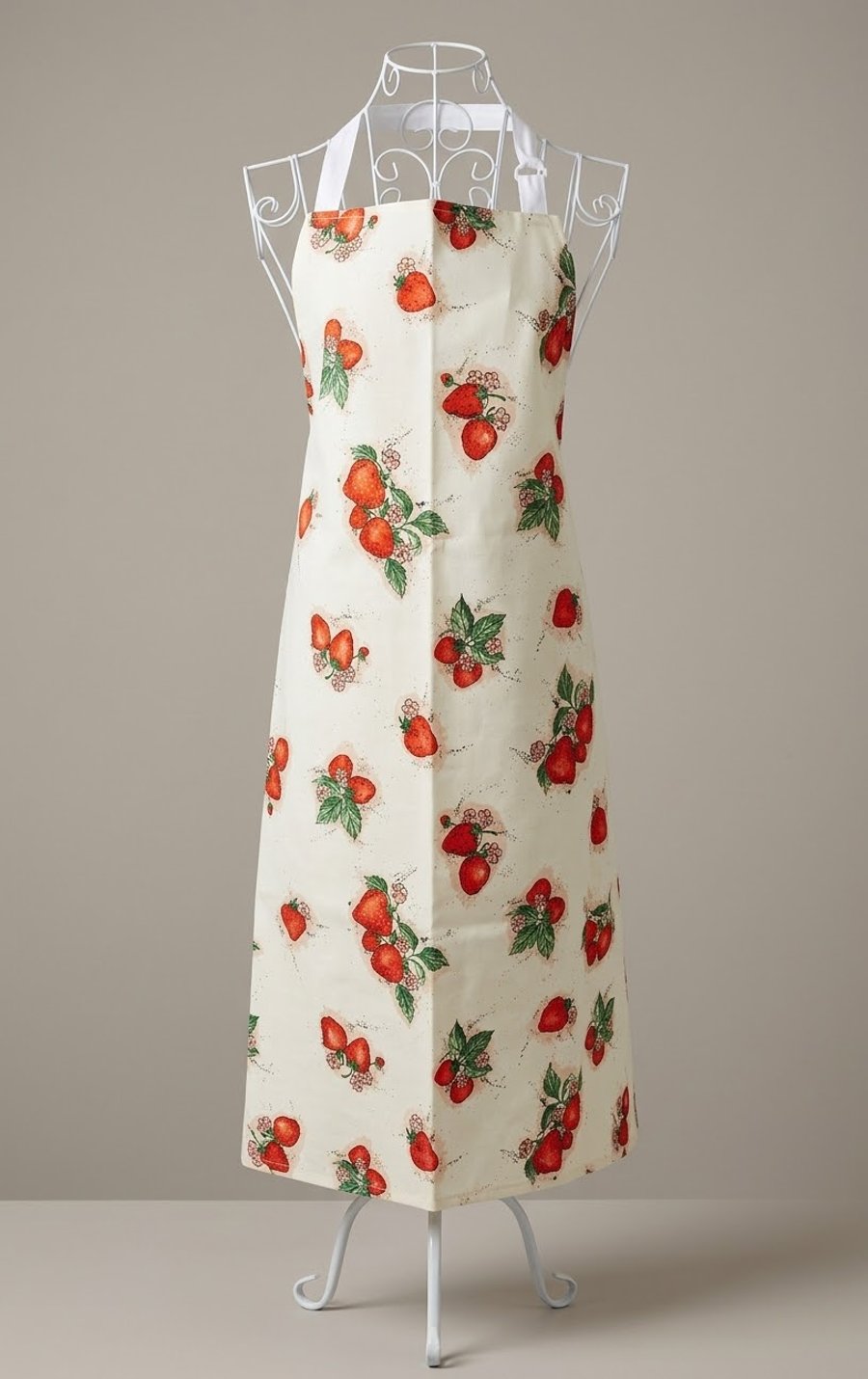 Image of Ladies vinyl strawberry apron
