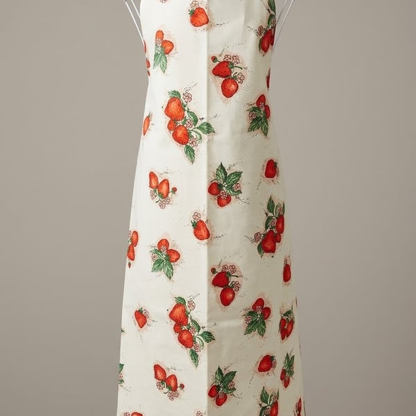 Ladies vinyl strawberry apron