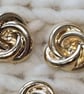 3 4" 19mm 30L Gold Knot Buttons Light weight - Image 3