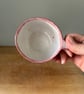 Handmade ceramic mug, pink stoneware mug, 350ml mug, Homeware gift - Image 2