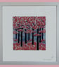 Artist made fused glass 'Cherry Blossom' Picture. - Image 1