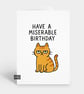 Funny Birthday Card For Him Or Her - Grumpy Cat - Image 1