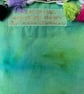 Tie dyed and hand painted tote with colourful turtle design  - Image 5