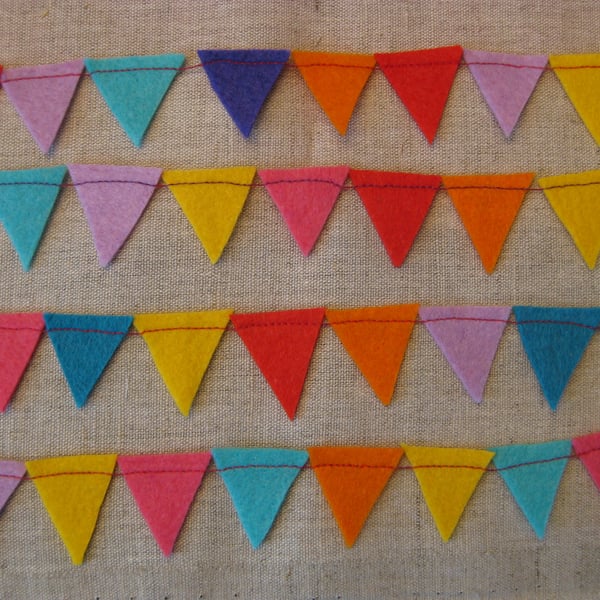 SALE!  Mini bunting ribbon parcel wrap
