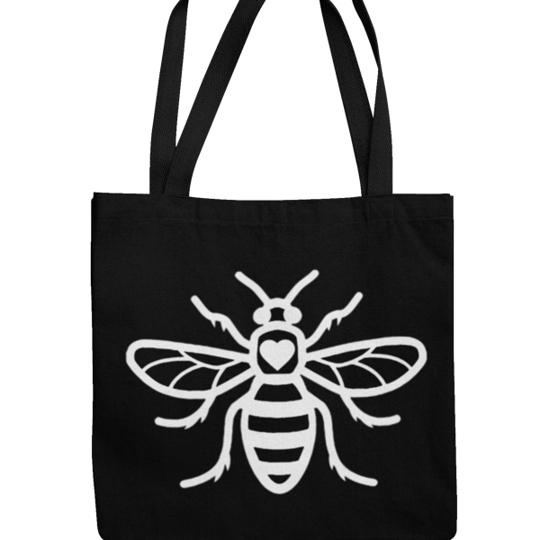 Manchester Bee Tote Bag - Bee ( loveheart)