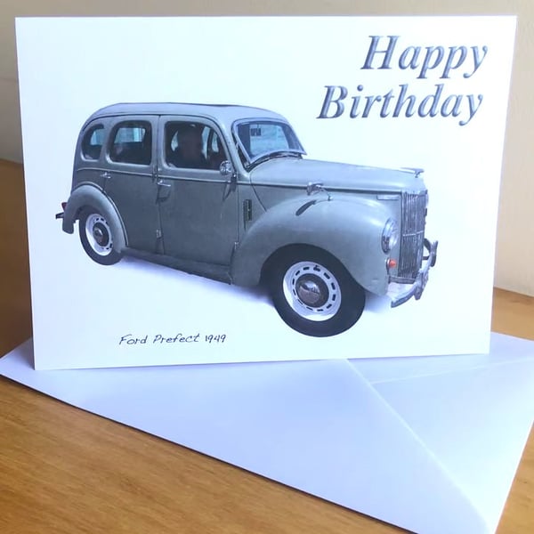 Ford Prefect 1949 - Birthday, Anniversary, Retirement or Plain Card