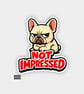 Funny Cheeky Novelty Sticker For Adults - Grumpy French Bulldog  