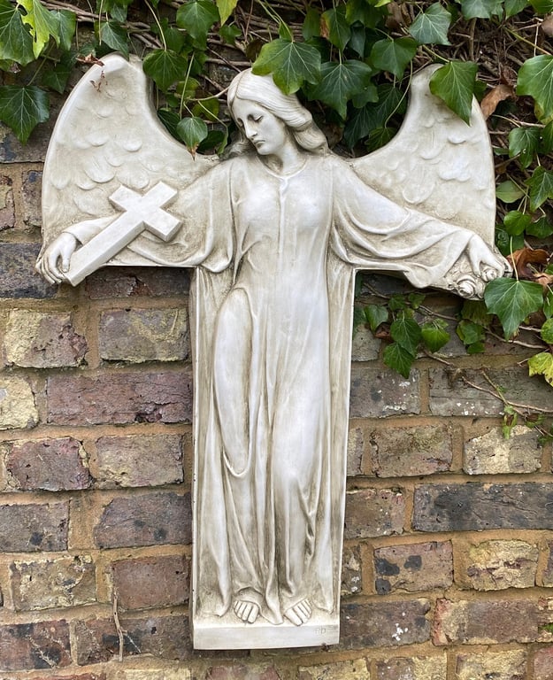 Angel and Cross Plaque