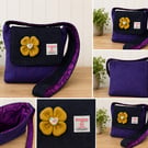 Harris tweed clover bag